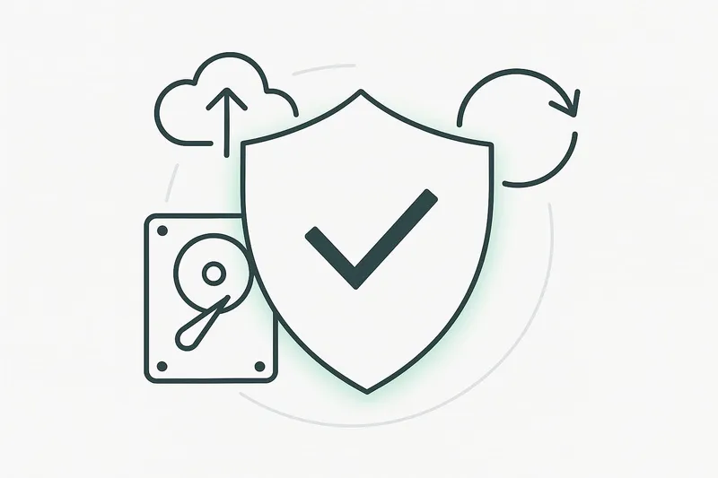 Datensicherung mit Cloud und Festplatte