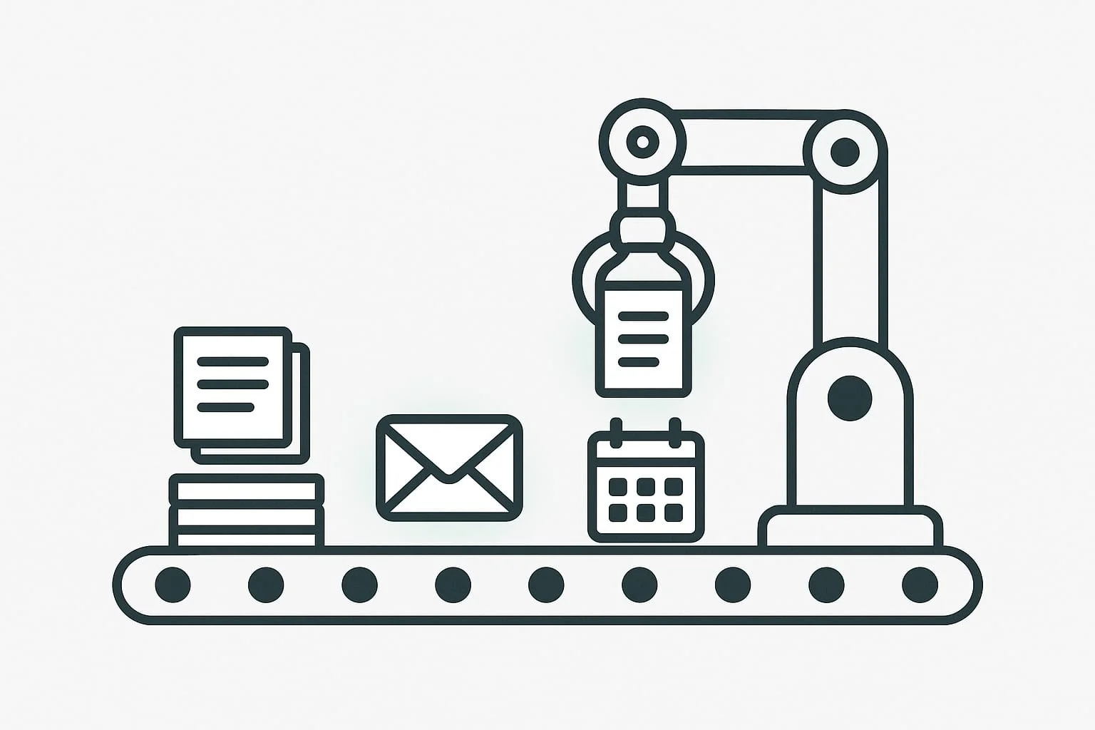 Roboter-Arm automatisiert Büroaufgaben